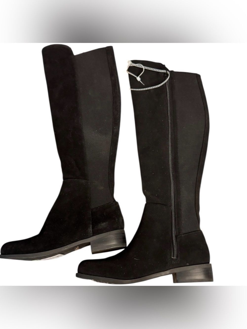 Copper Key FATA Black Suede Leather Riding Boots
